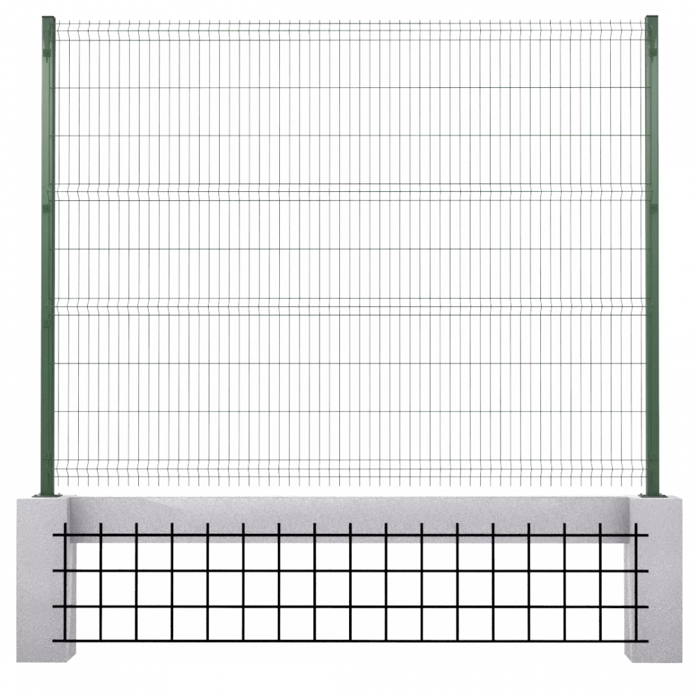 Противоподкопная решетка «Усиленная» 300х2500, 10 мм, без ПП